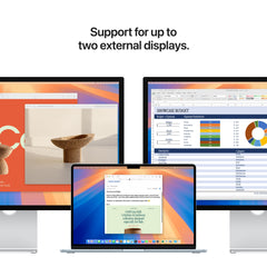 15 hüvelykes MacBook Air: Apple M4 chip 10 magos CPU-val és 10 magos GPU-val, 2TB SSD, 24GB RAM, Háttér-világítású Magic Keyboard Touch ID-val – nemzetközi angol - ezüst CTO