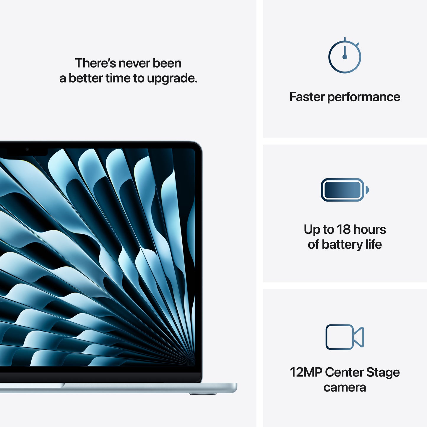 13 hüvelykes MacBook Air: Apple M4 chip 10 magos CPU-val és 8 magos GPU-val, 256 GB SSD - égkék - iSTYLE HU