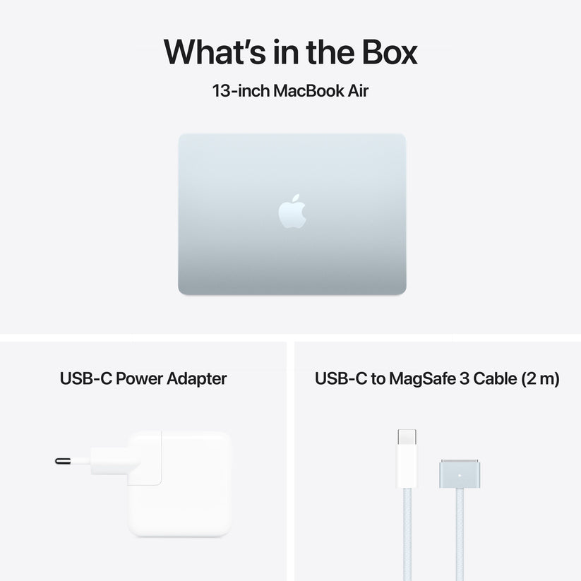 13 hüvelykes MacBook Air: Apple M4 chip 10 magos CPU-val és 8 magos GPU-val, 256 GB SSD - égkék - iSTYLE HU