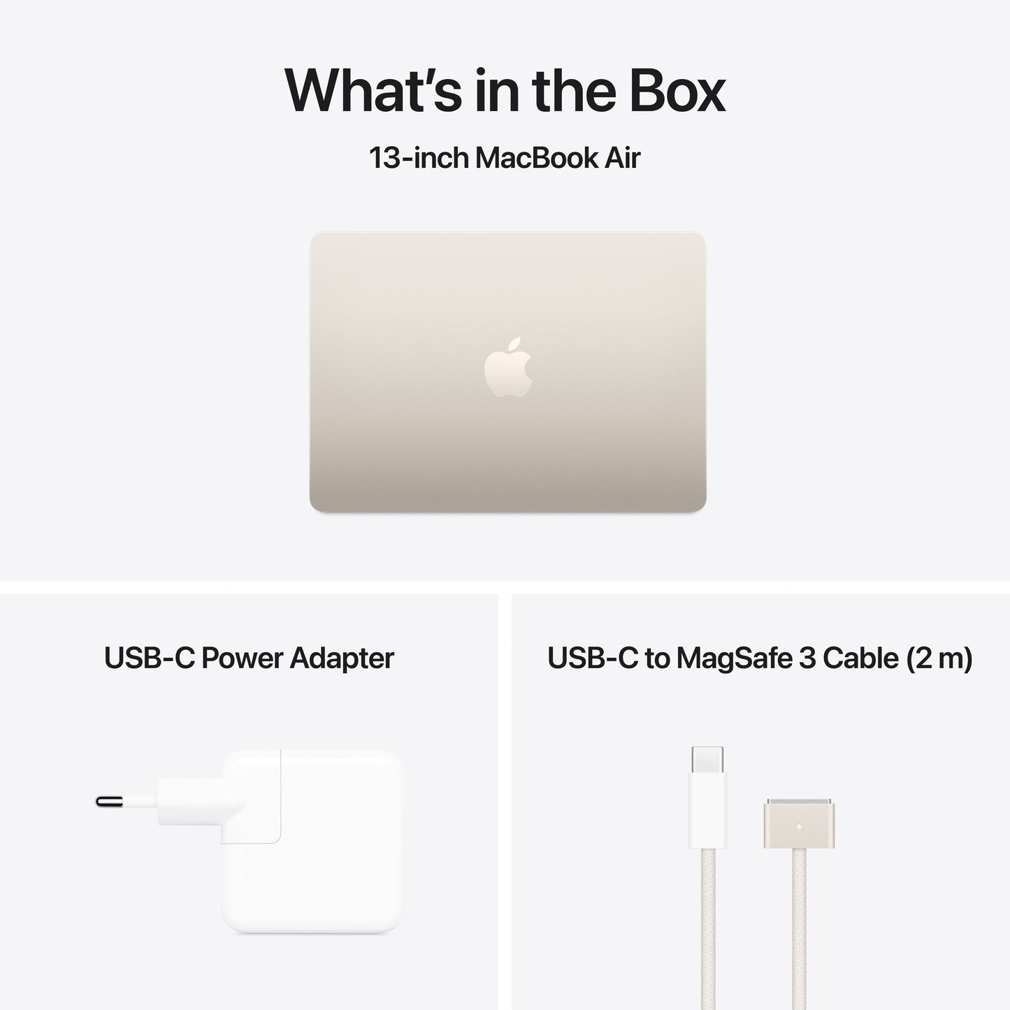 13 hüvelykes MacBook Air: Apple M4 chip 10 magos CPU-val és 10 magos GPU-val, 512 GB SSD - Starlight - iSTYLE HU