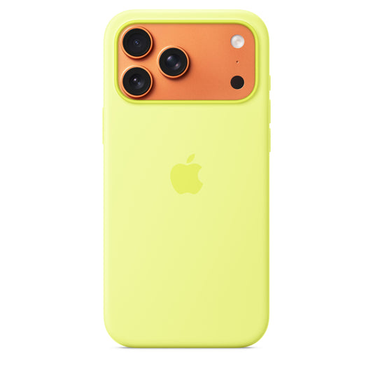 MagSafe-rögzítésű iPhone 17 Pro Max-szilikontok – neonsárga - iSTYLE HU