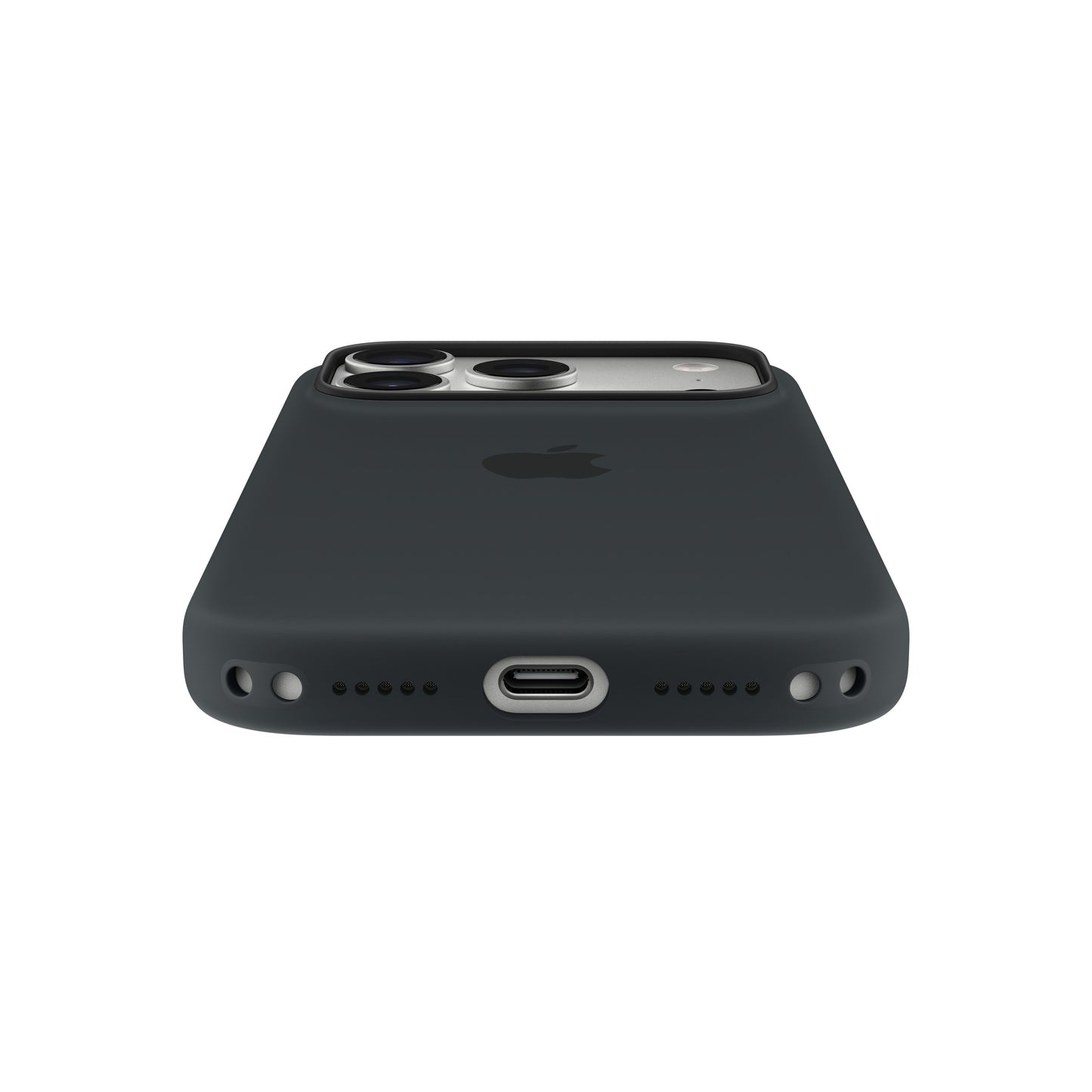 MagSafe-rögzítésű iPhone 17 Pro-szilikontok – fekete - iSTYLE HU