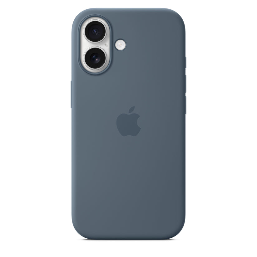 MagSafe-rögzítésű iPhone 17-szilikontok - acélkék - iSTYLE HU
