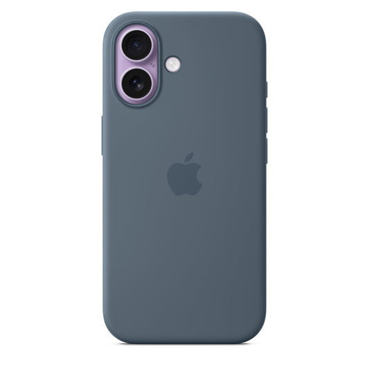 MagSafe-rögzítésű iPhone 17-szilikontok - acélkék - iSTYLE HU