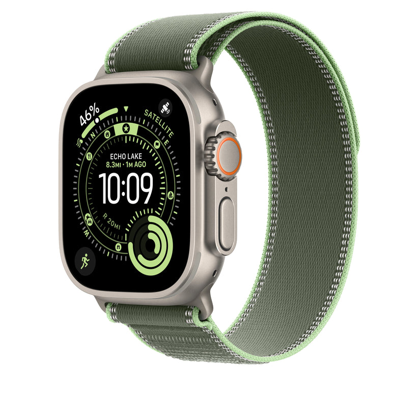 49mm zöld-élénk neonzöld Terep pánt – S/M - natúr Titán bevonat - iSTYLE HU