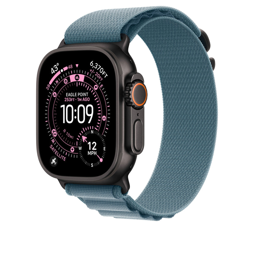 49mm világoskék Alpesi pánt - M - fekete Titán bevonat - iSTYLE HU
