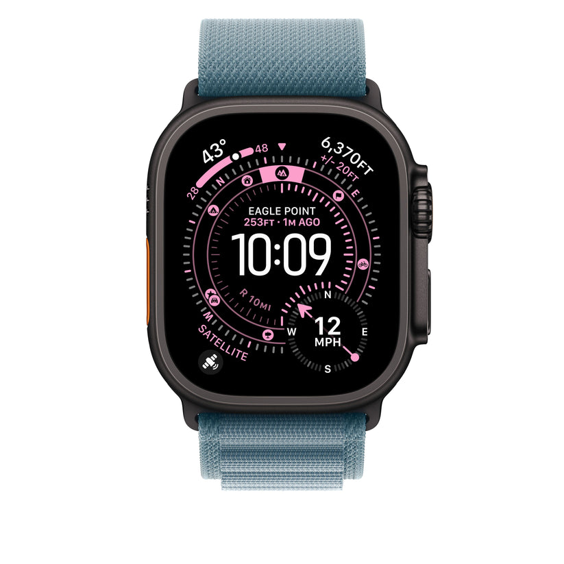 49mm világoskék Alpesi pánt - M - fekete Titán bevonat - iSTYLE HU