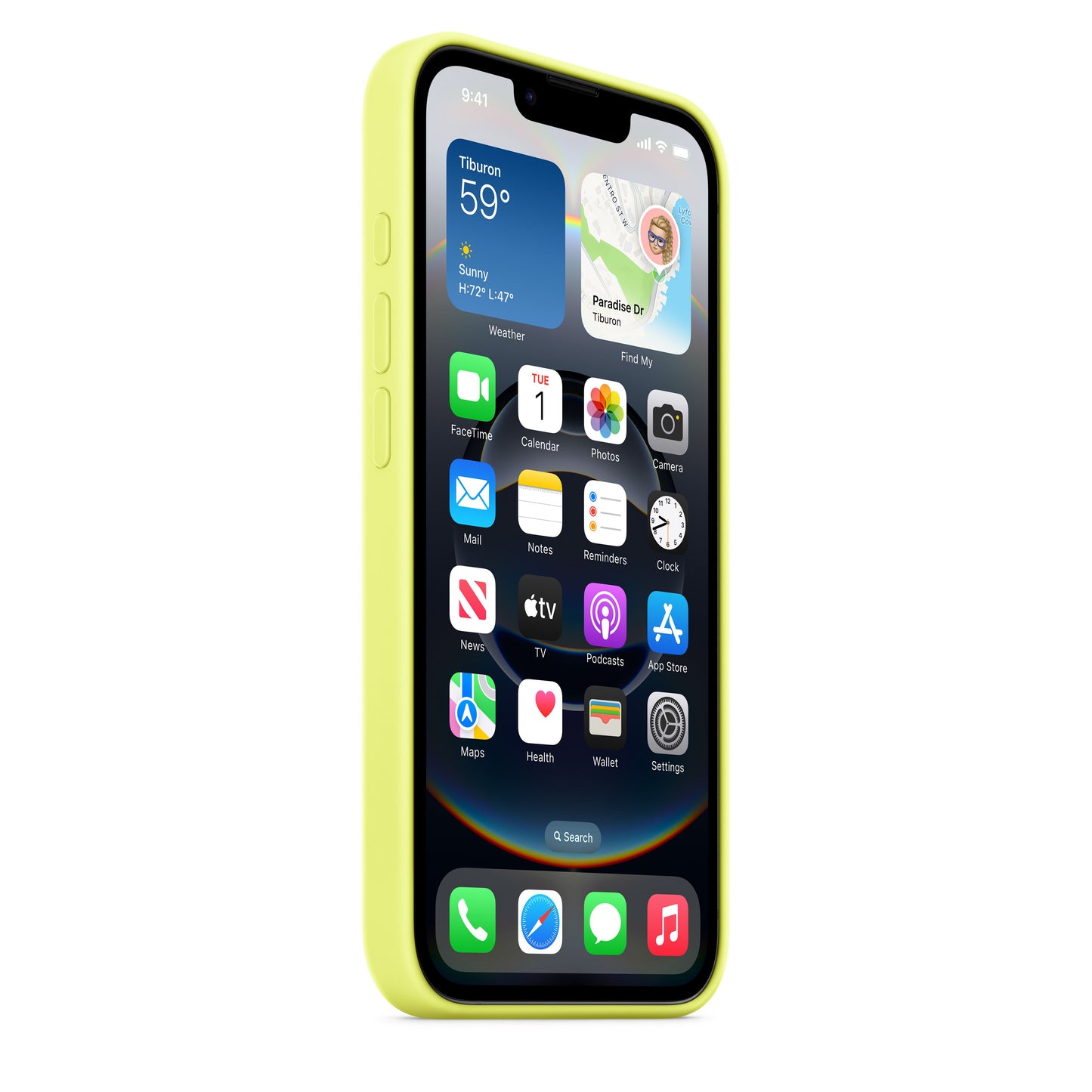 iPhone 16e-szilikontok – neonsárga - iSTYLE HU