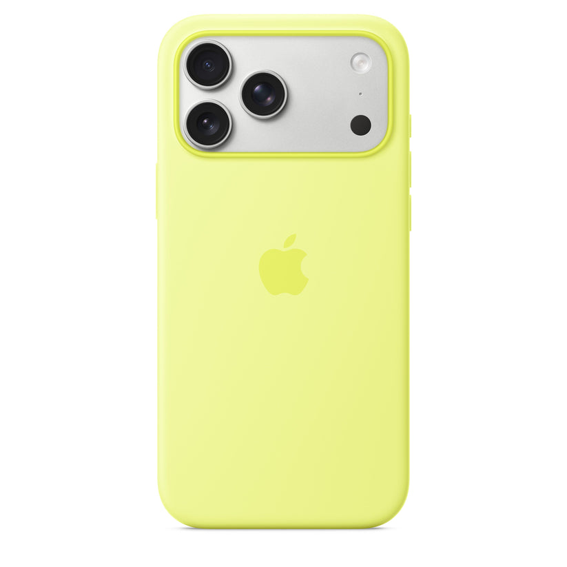 MagSafe-rögzítésű iPhone 17 Pro Max-szilikontok – neonsárga - iSTYLE HU