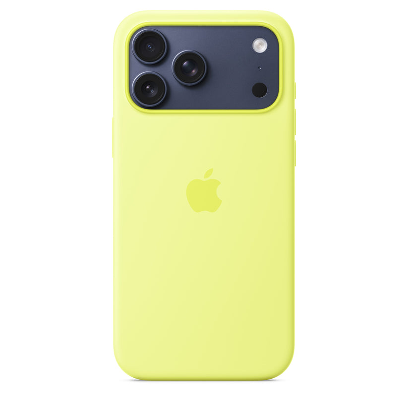MagSafe-rögzítésű iPhone 17 Pro Max-szilikontok – neonsárga - iSTYLE HU