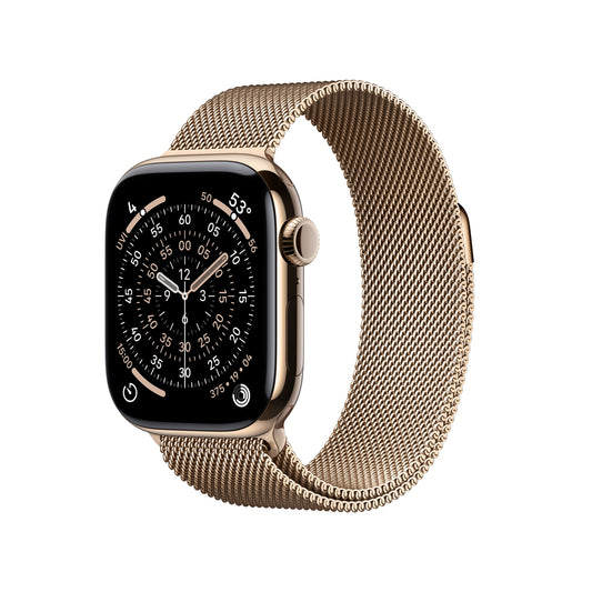 Apple Watch Series 11 GPS + Cellular 42mm arany titántok, arany milánói szíj - iSTYLE HU