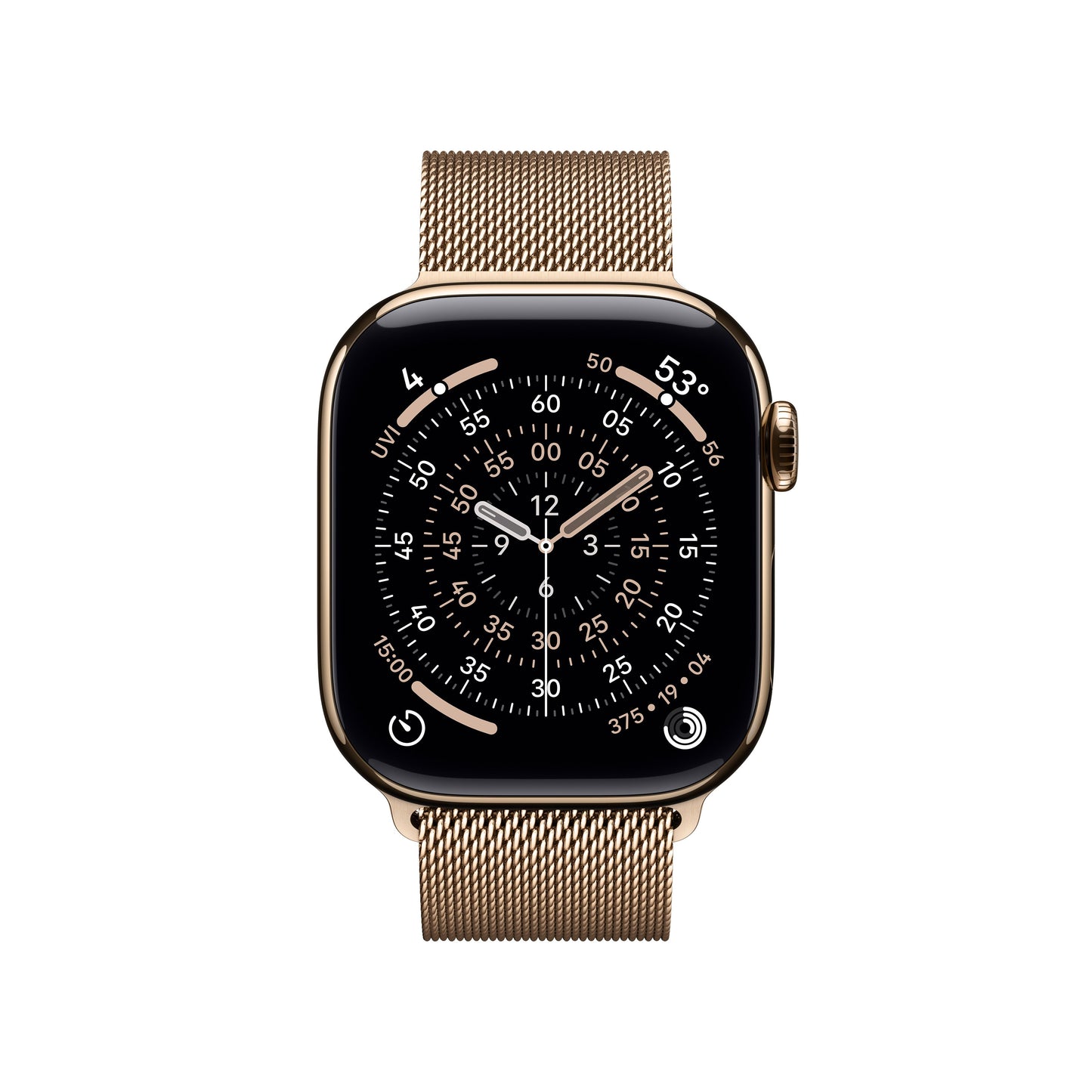 Apple Watch Series 11 GPS + Cellular 42mm arany titántok, arany milánói szíj - iSTYLE HU