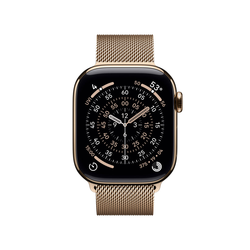 Apple Watch Series 11 GPS + Cellular 42mm arany titántok, arany milánói szíj - iSTYLE HU