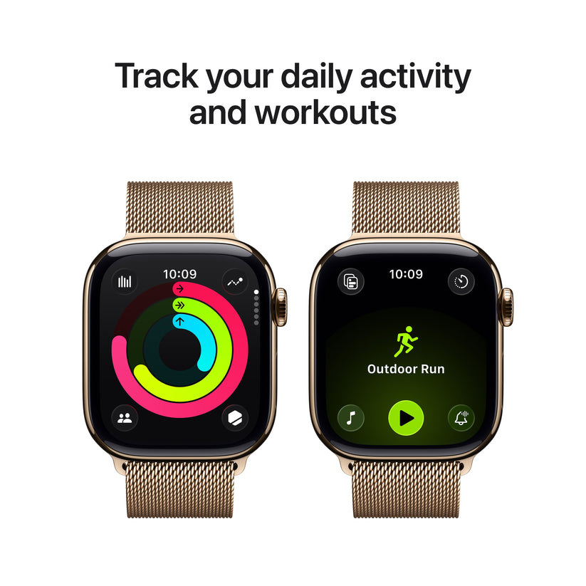 Apple Watch Series 11 GPS + Cellular 42mm arany titántok, arany milánói szíj - iSTYLE HU