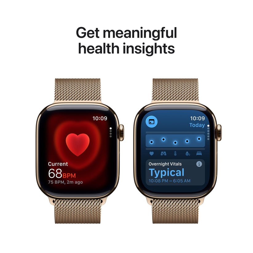 Apple Watch Series 11 GPS + Cellular 42mm arany titántok, arany milánói szíj - iSTYLE HU