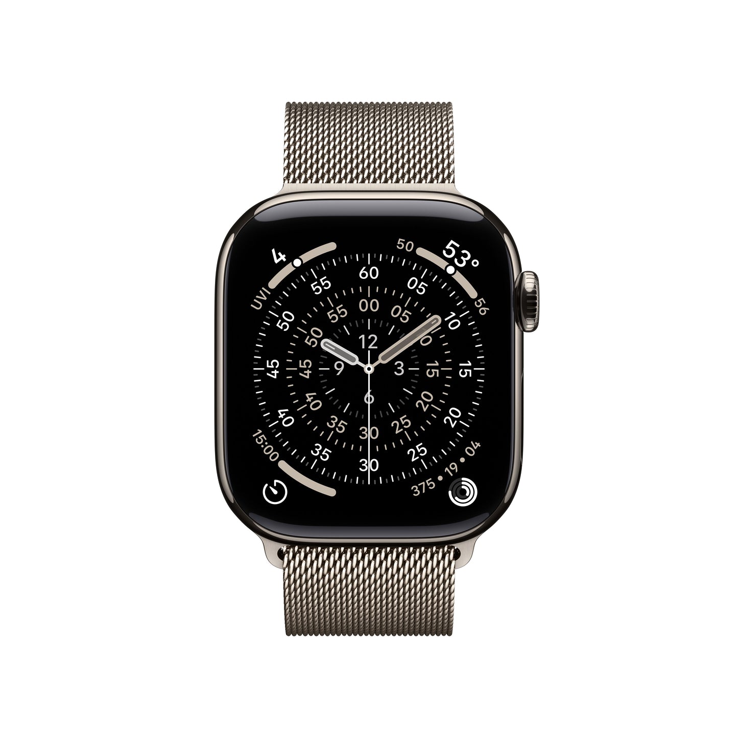Apple Watch Series 11 GPS + Cellular 42mm natúr titántok, natúr milánói szíj - iSTYLE HU