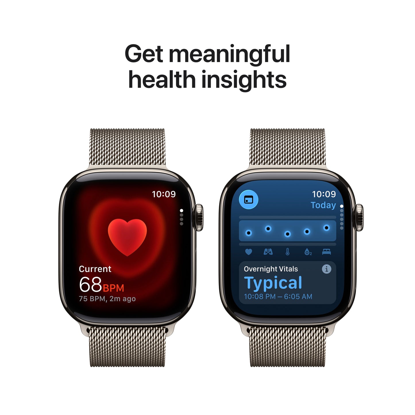 Apple Watch Series 11 GPS + Cellular 42mm natúr titántok, natúr milánói szíj - iSTYLE HU