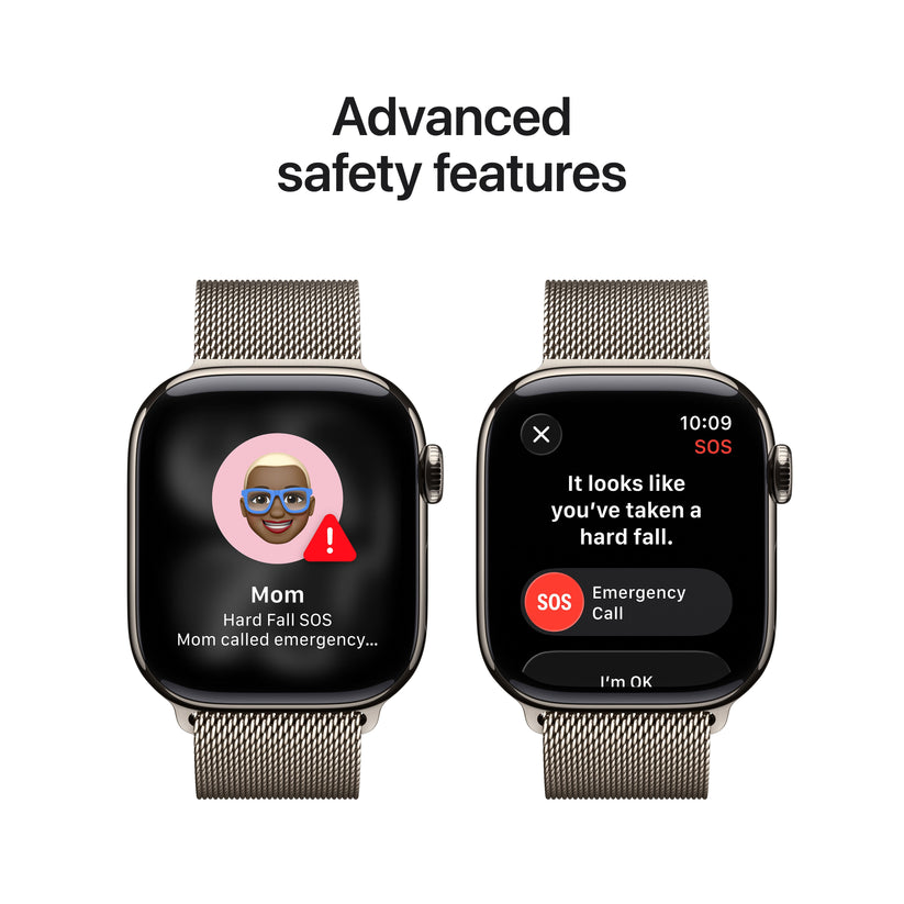 Apple Watch Series 11 GPS + Cellular 42mm natúr titántok, natúr milánói szíj - iSTYLE HU