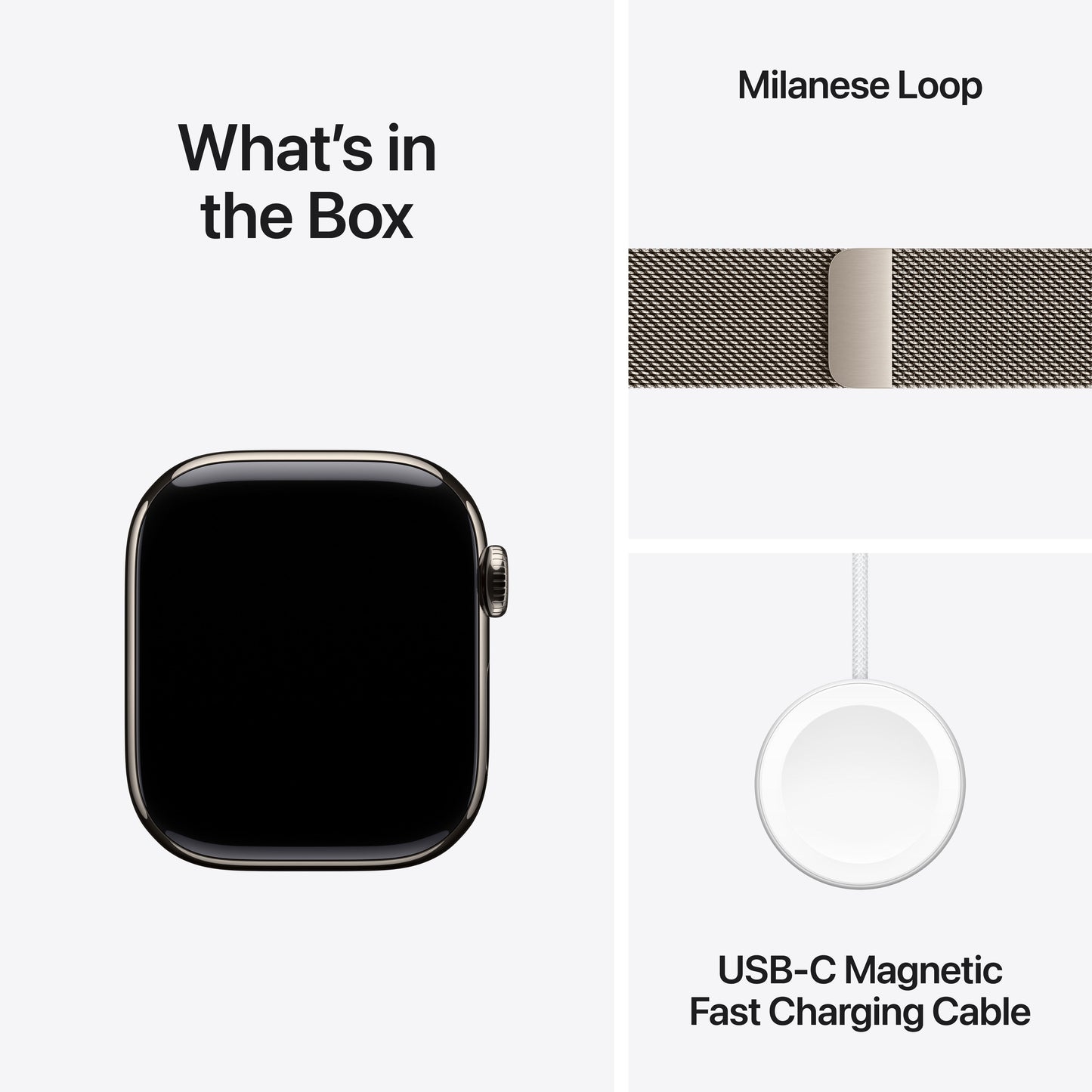 Apple Watch Series 11 GPS + Cellular 42mm natúr titántok, natúr milánói szíj - iSTYLE HU