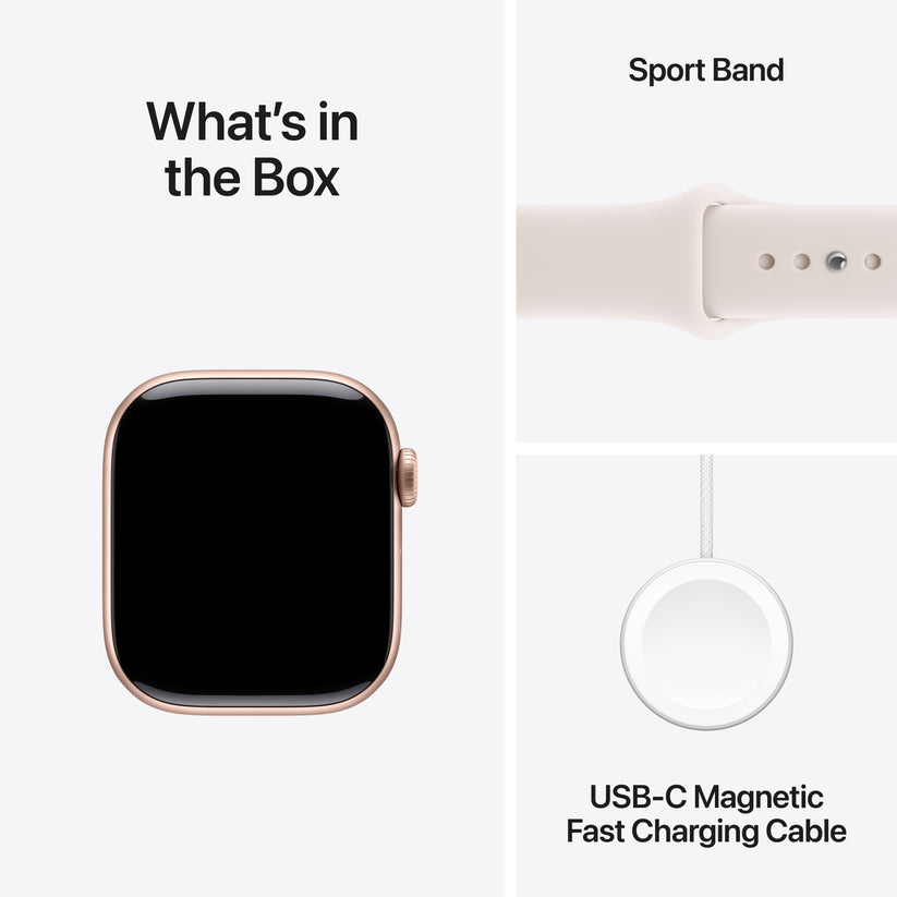 Apple Watch Series 11 GPS + Cellular 42mm rozéarany alumíniumtok, lágy rózsaszín sportszíj - S/M - iSTYLE HU