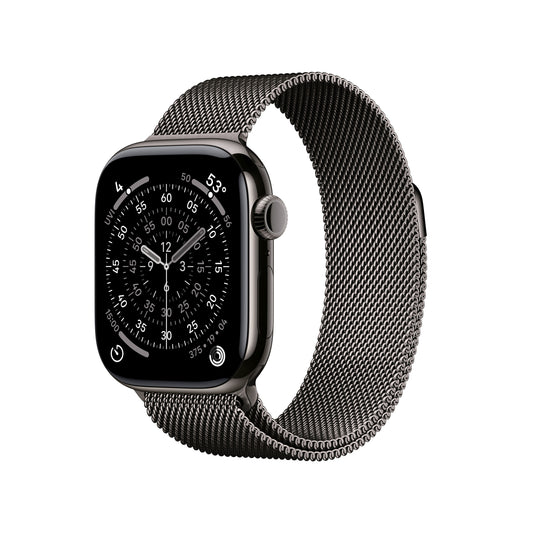 Apple Watch Series 11 GPS + Cellular 42mm palaszürke titántok, palaszürke milánói szíj - iSTYLE HU