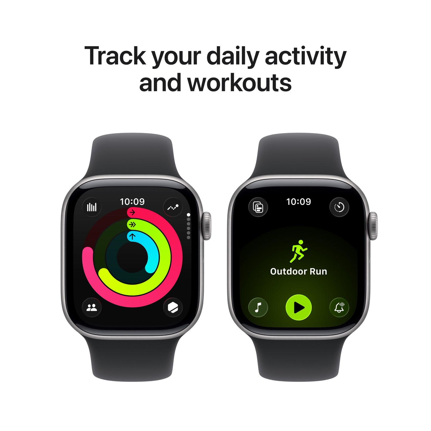 Apple Watch Series 11 GPS + Cellular 42mm asztroszürke alumíniumtok, fekete sportszíj - M/L - iSTYLE HU