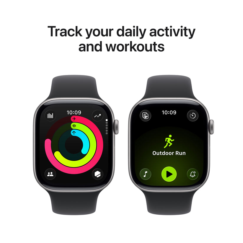 Apple Watch Series 11 GPS 46mm asztroszürke alumíniumtok, fekete sportszíj - S/M - iSTYLE HU