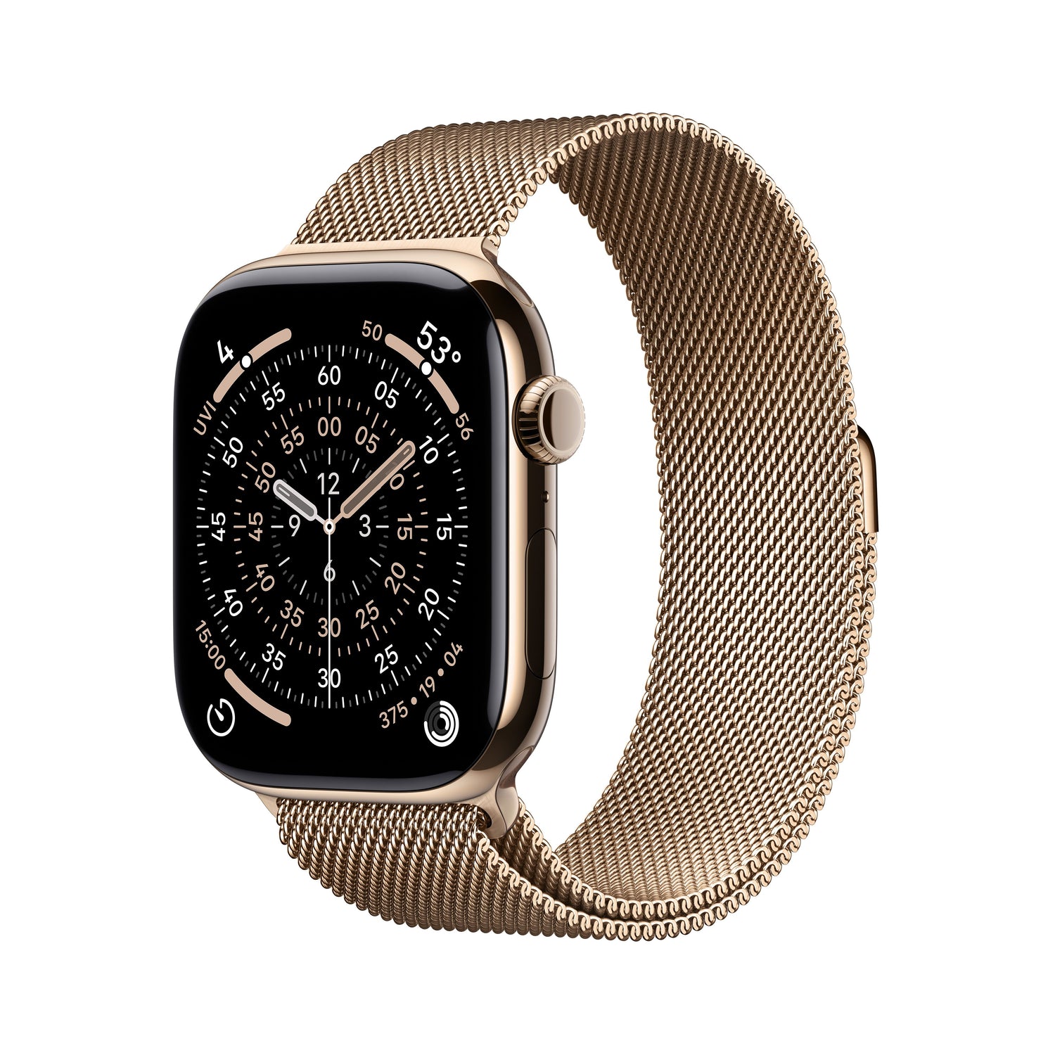 Apple Watch Series 11 GPS + Cellular 46mm arany titántok, arany milánói szíj - M/L - iSTYLE HU