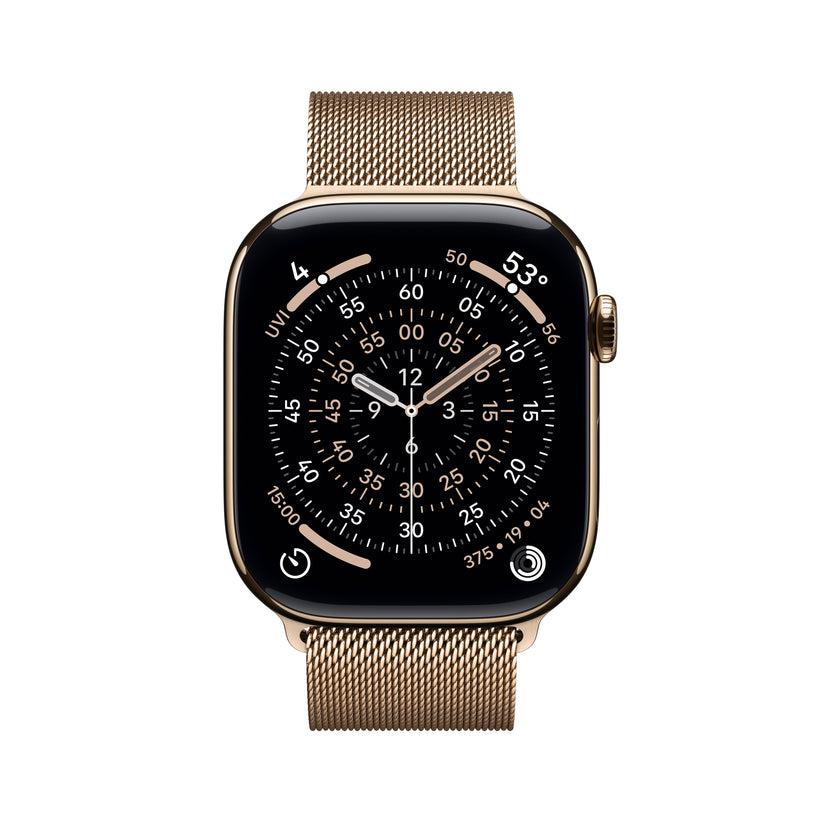 Apple Watch Series 11 GPS + Cellular 46mm arany titántok, arany milánói szíj - M/L - iSTYLE HU