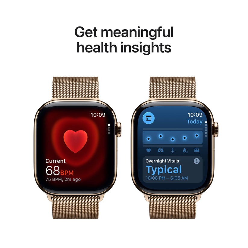 Apple Watch Series 11 GPS + Cellular 46mm arany titántok, arany milánói szíj - M/L - iSTYLE HU
