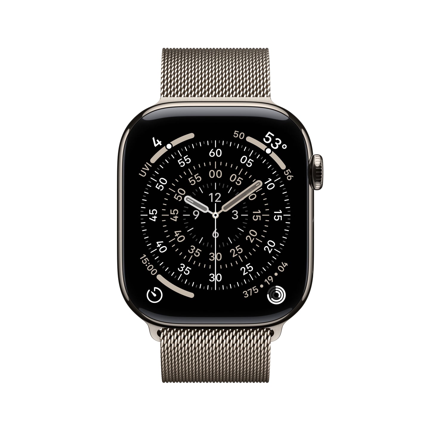 Apple Watch Series 11 GPS + Cellular 46mm natúr titántok, natúr milánói szíj - S/M - iSTYLE HU