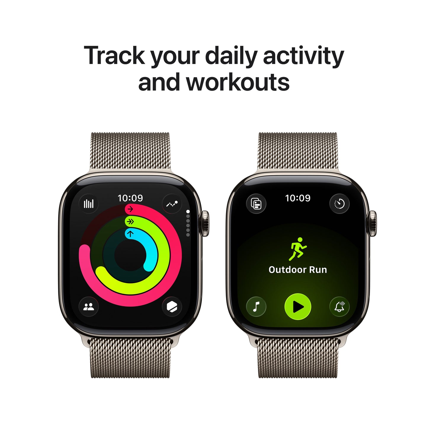 Apple Watch Series 11 GPS + Cellular 46mm natúr titántok, natúr milánói szíj - S/M - iSTYLE HU