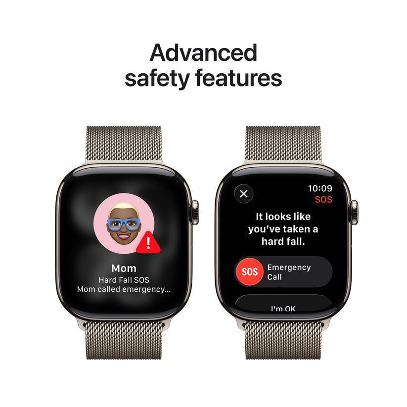 Apple Watch Series 11 GPS + Cellular 46mm natúr titántok, natúr milánói szíj - S/M - iSTYLE HU