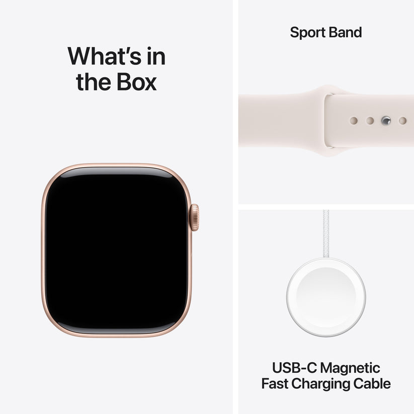 Apple Watch Series 11 GPS + Cellular 46mm rozéarany alumíniumtok, lágy rózsaszín sportszíj - S/M - iSTYLE HU