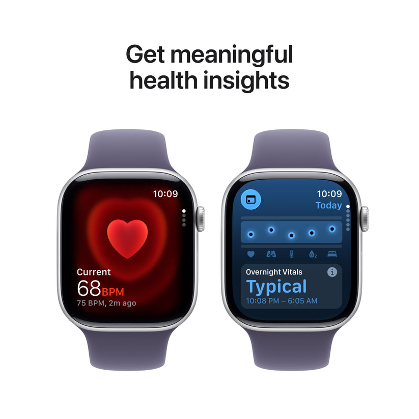 Apple Watch Series 11 GPS + Cellular 46mm ezüst alumíniumtok, lila köd sportszíj - S/M - iSTYLE HU