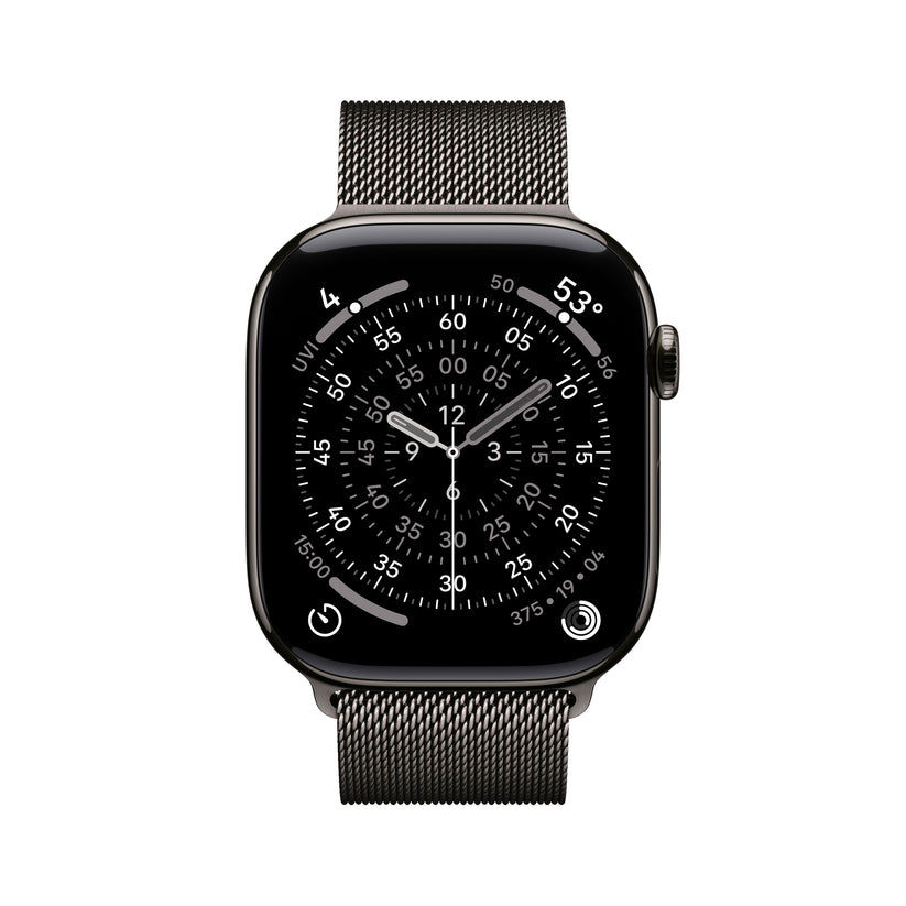 Apple Watch Series 11 GPS + Cellular 46mm palaszürke titántok, palaszürke milánói szíj - M/L - iSTYLE HU