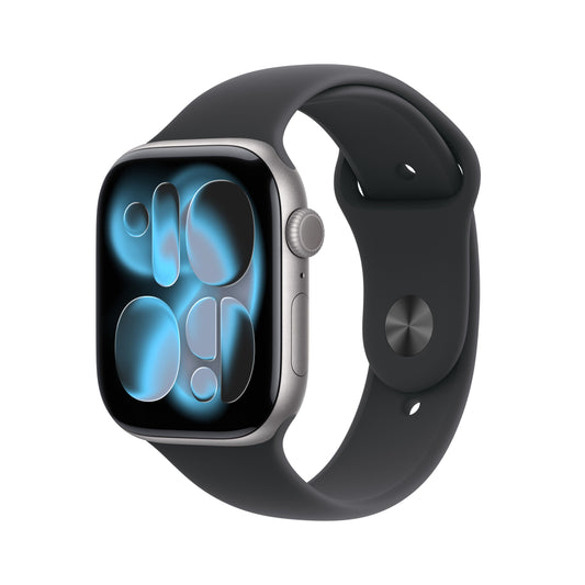 Apple Watch Series 11 GPS + Cellular 46mm asztroszürke alumíniumtok, fekete sportszíj - S/M - iSTYLE HU