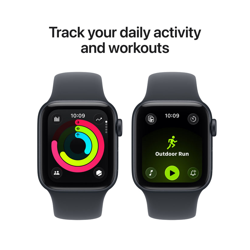 Apple Watch SE 3 GPS + Cellular 40mm éjfekete alumíniumtok, éjfekete sportszíj - S/M - iSTYLE HU