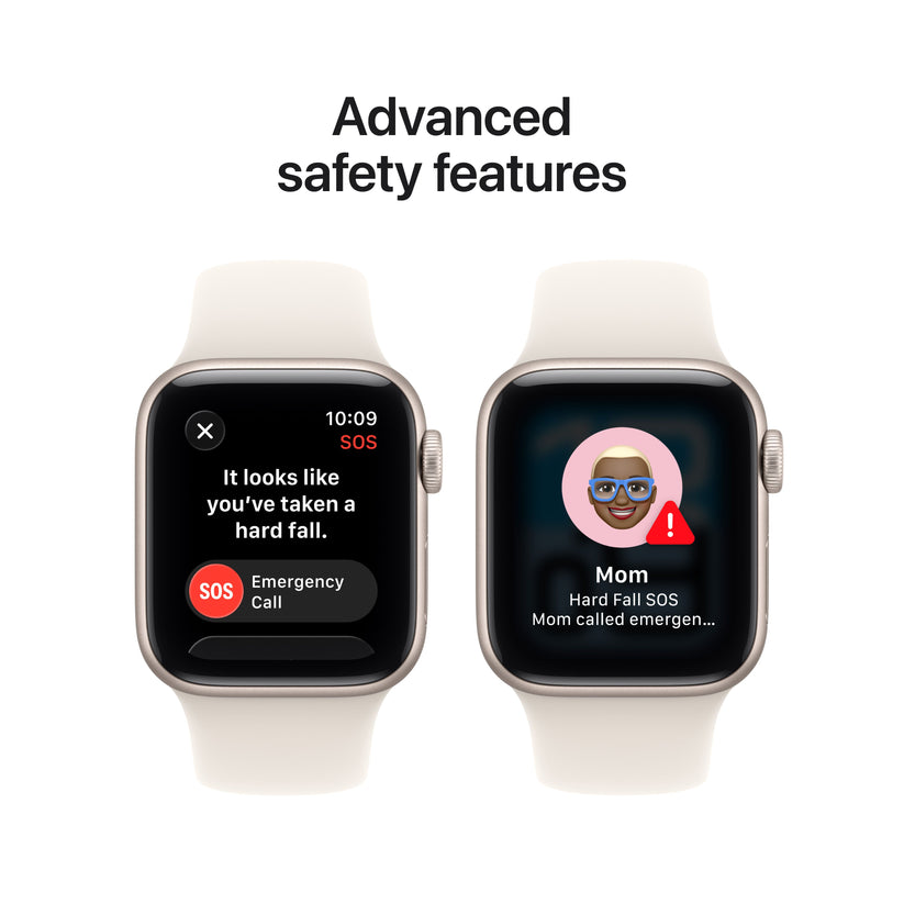 Apple Watch SE 3 GPS + Cellular 40mm csillagfény alumíniumtok, csillagfény sportszíj - S/M - iSTYLE HU