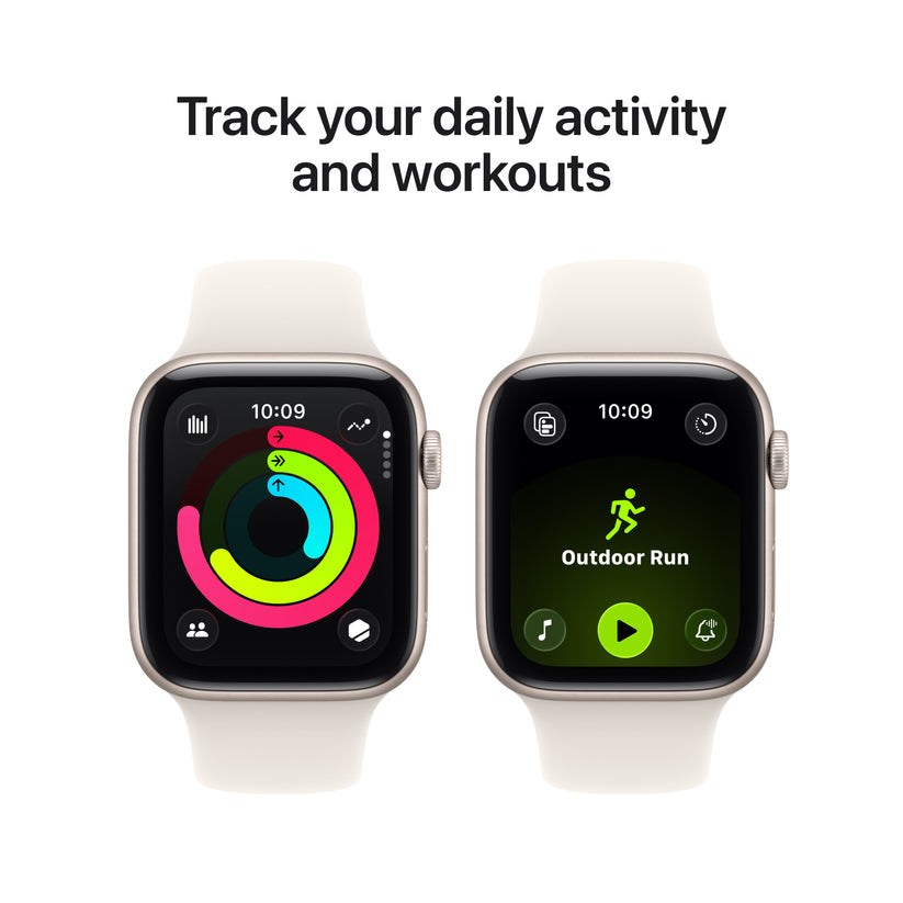 Apple Watch SE 3 GPS + Cellular 44mm csillagfény alumíniumtok, csillagfény sportszíj - M/L - iSTYLE HU