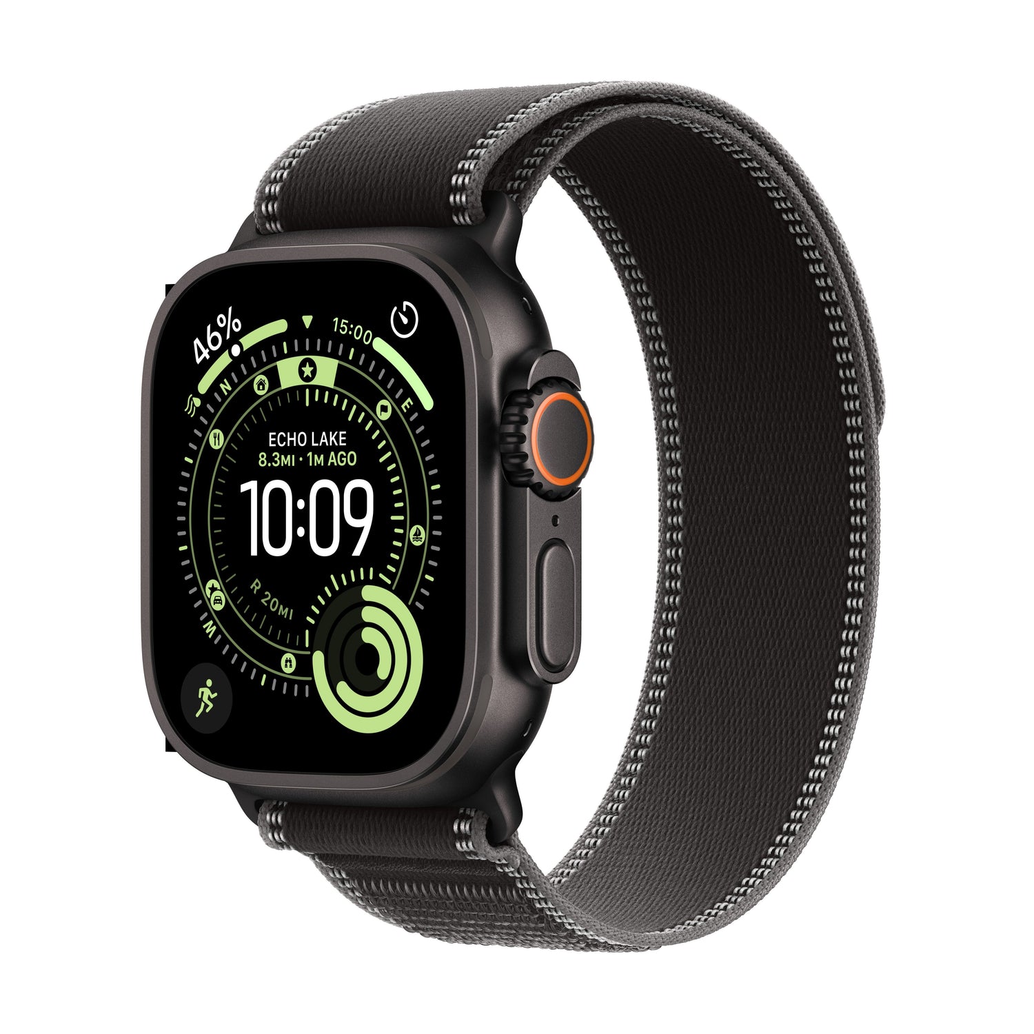 Apple Watch Ultra 3 GPS + Cellular 49mm fekete titántok, fekete/hamuszürke Terep pánt - M/L - iSTYLE HU