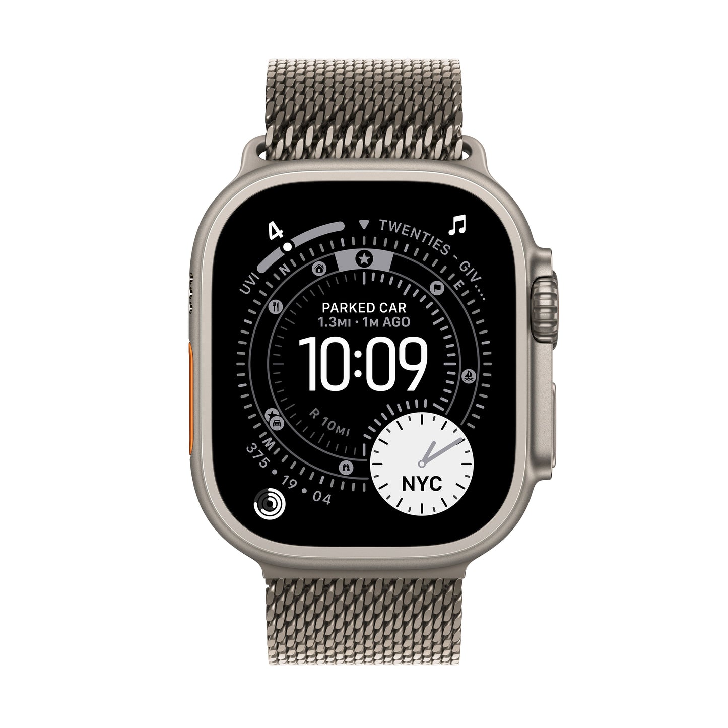 Apple Watch Ultra 3 GPS + Cellular 49mm natúr titántok, natúr Titán milánói szíj - M - iSTYLE HU