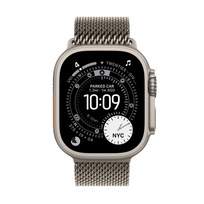 Apple Watch Ultra 3 GPS + Cellular 49mm natúr titántok, natúr Titán milánói szíj - M - iSTYLE HU