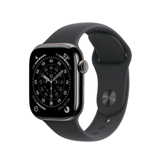 Apple Watch Series 11 GPS + Cellular 42mm palaszürke titántok, fekete sportszíj - S/M - iSTYLE HU