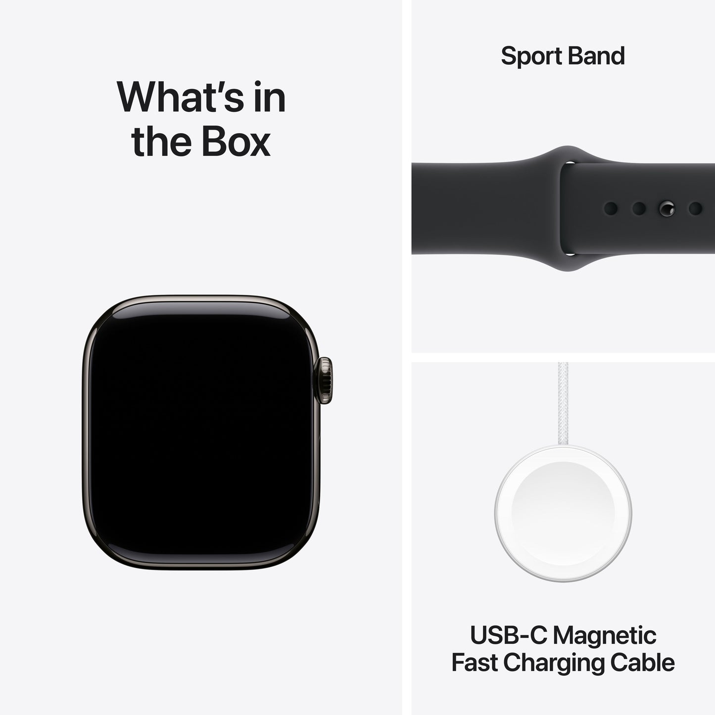 Apple Watch Series 11 GPS + Cellular 42mm palaszürke titántok, fekete sportszíj - S/M - iSTYLE HU