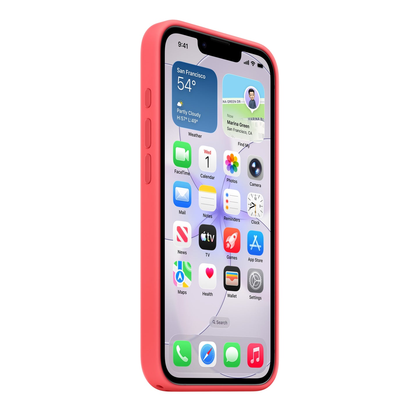 iPhone 17e Silicone Case with MagSafe – Bright Guava - iSTYLE.hu