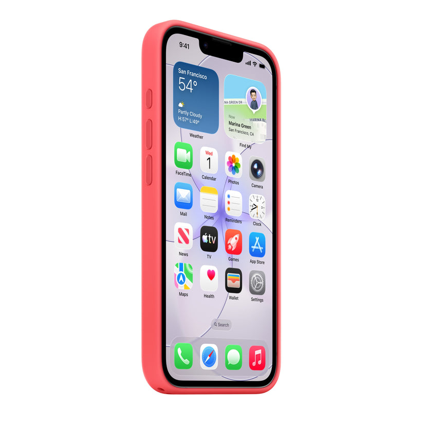 iPhone 17e Silicone Case with MagSafe – Bright Guava - iSTYLE.hu