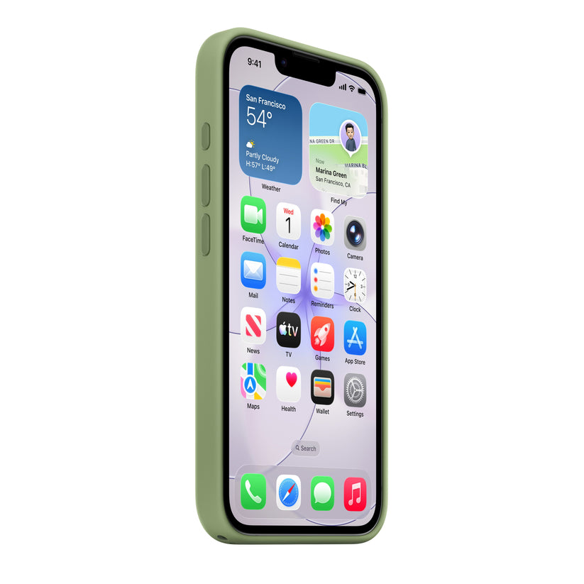 iPhone 17e Silicone Case with MagSafe – Light Moss - iSTYLE.hu