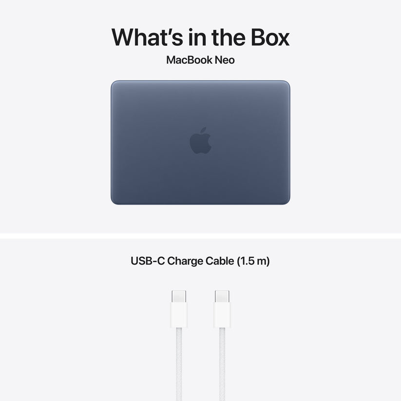 13-inch MacBook Neo: Apple A18 Pro chip with 6‑core CPU and 5‑core GPU, Magic Keyboard with Touch ID, 512GB SSD - Indigo - iSTYLE.hu