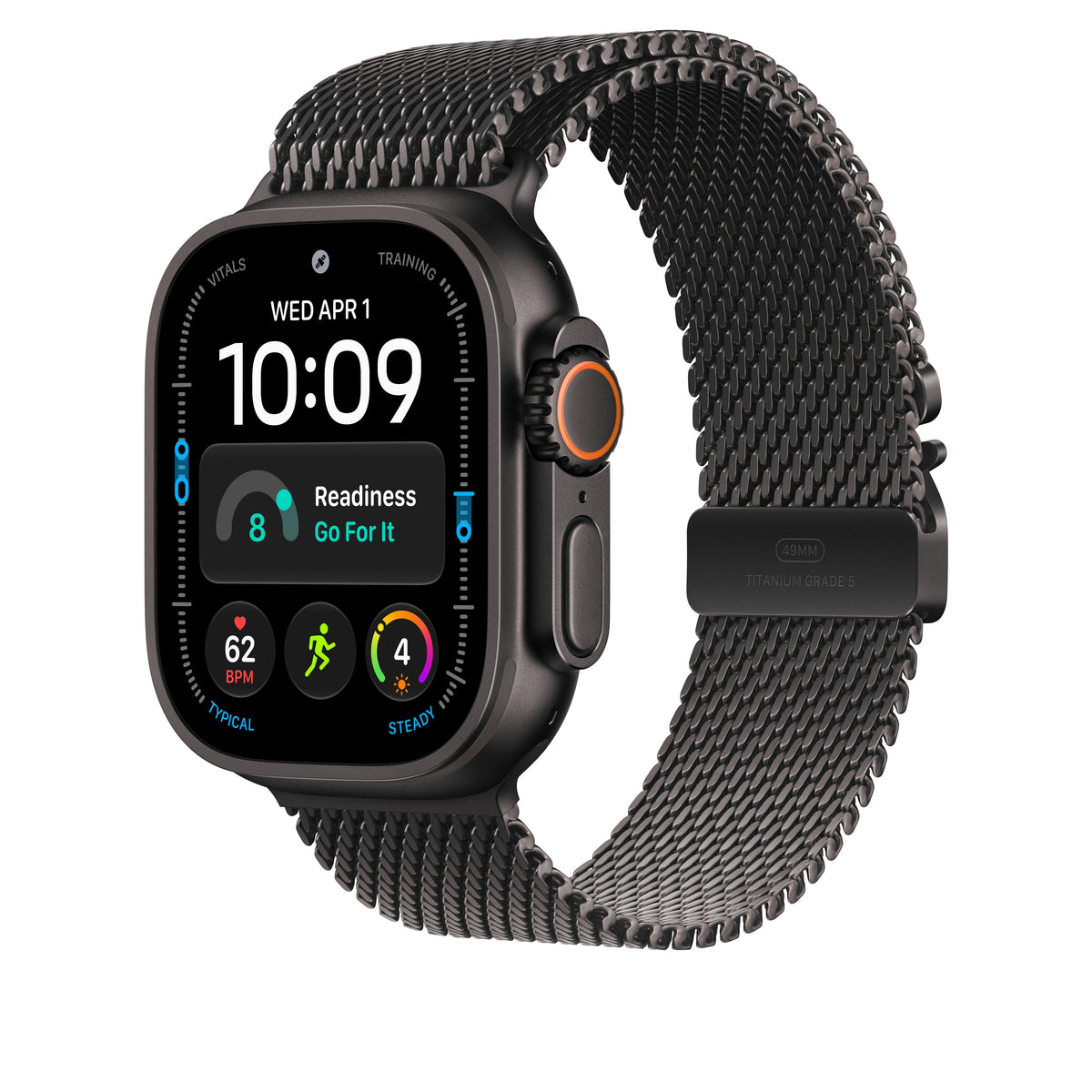 49mm Black Titanium Milanese Loop - Large - iSTYLE.hu